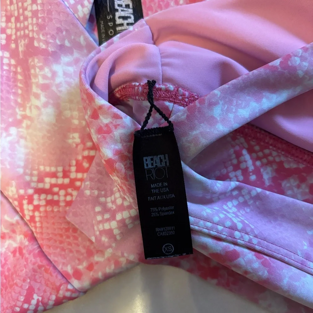 Beach Riot Pink Snakeskin Patterned Set - Picture 3 of 3